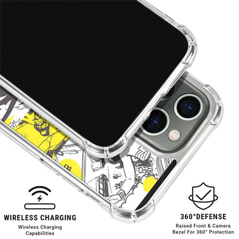 DC Comics Wonder Woman Vintage Comic Art iPhone 16 Pro Clear Case